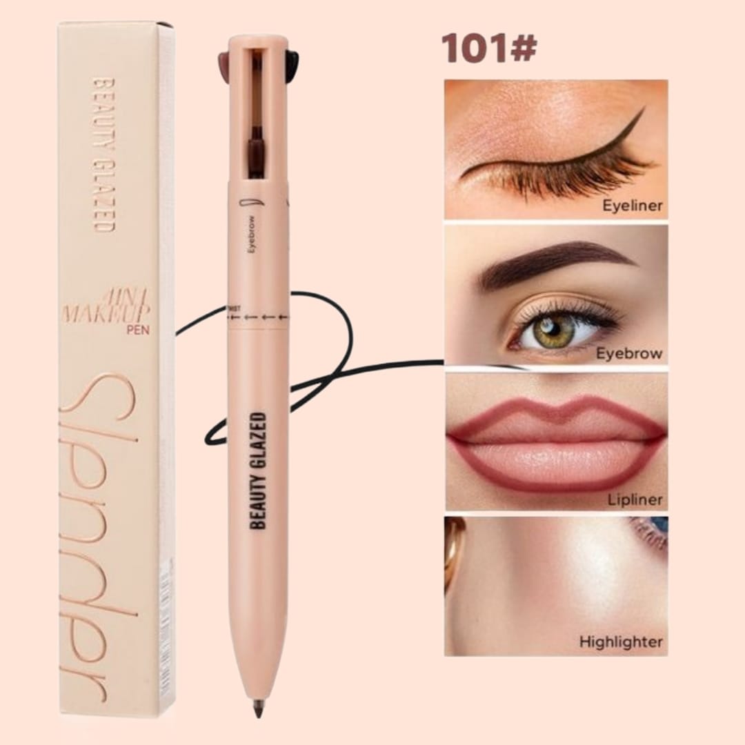Stylo de maquillage 4 en 1 (surligneur / eye-liner / sourcils / crayon à lèvres)